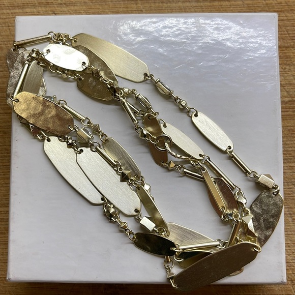 Kendra Scott Claret Gold Long Necklace 